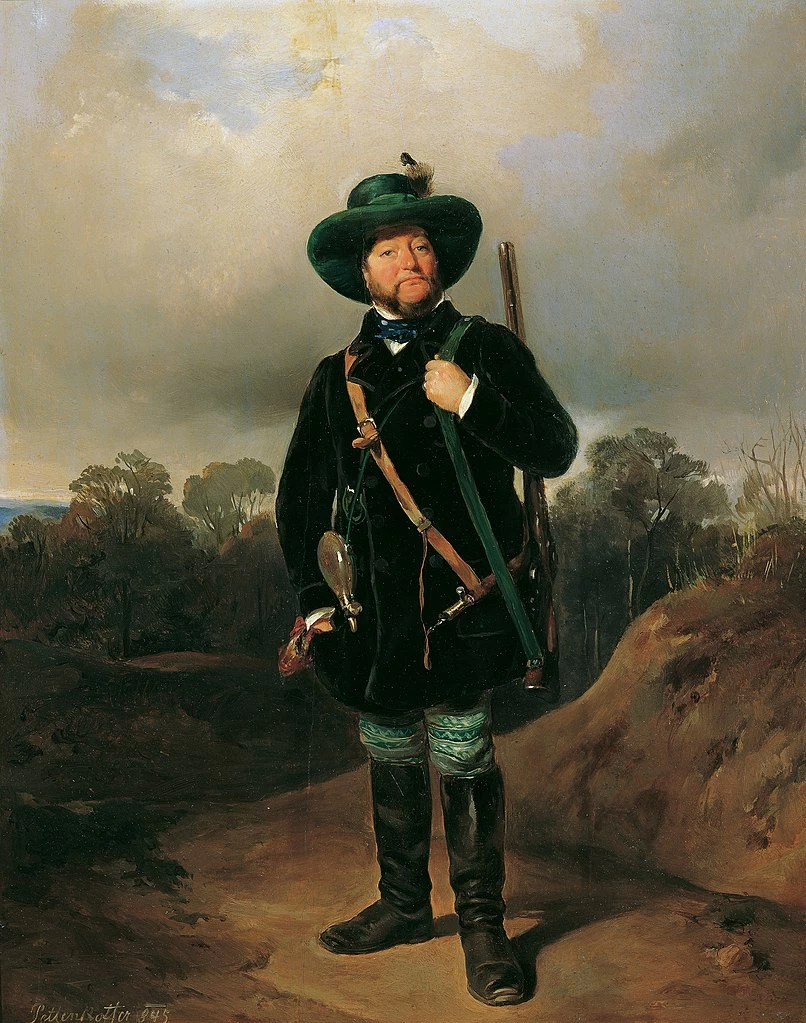 Ritratto di Josef Strommer come cacciatore - Österreichische Galerie Belvedere, Vienna